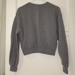 Cropped Crew Neck Sweatshirt